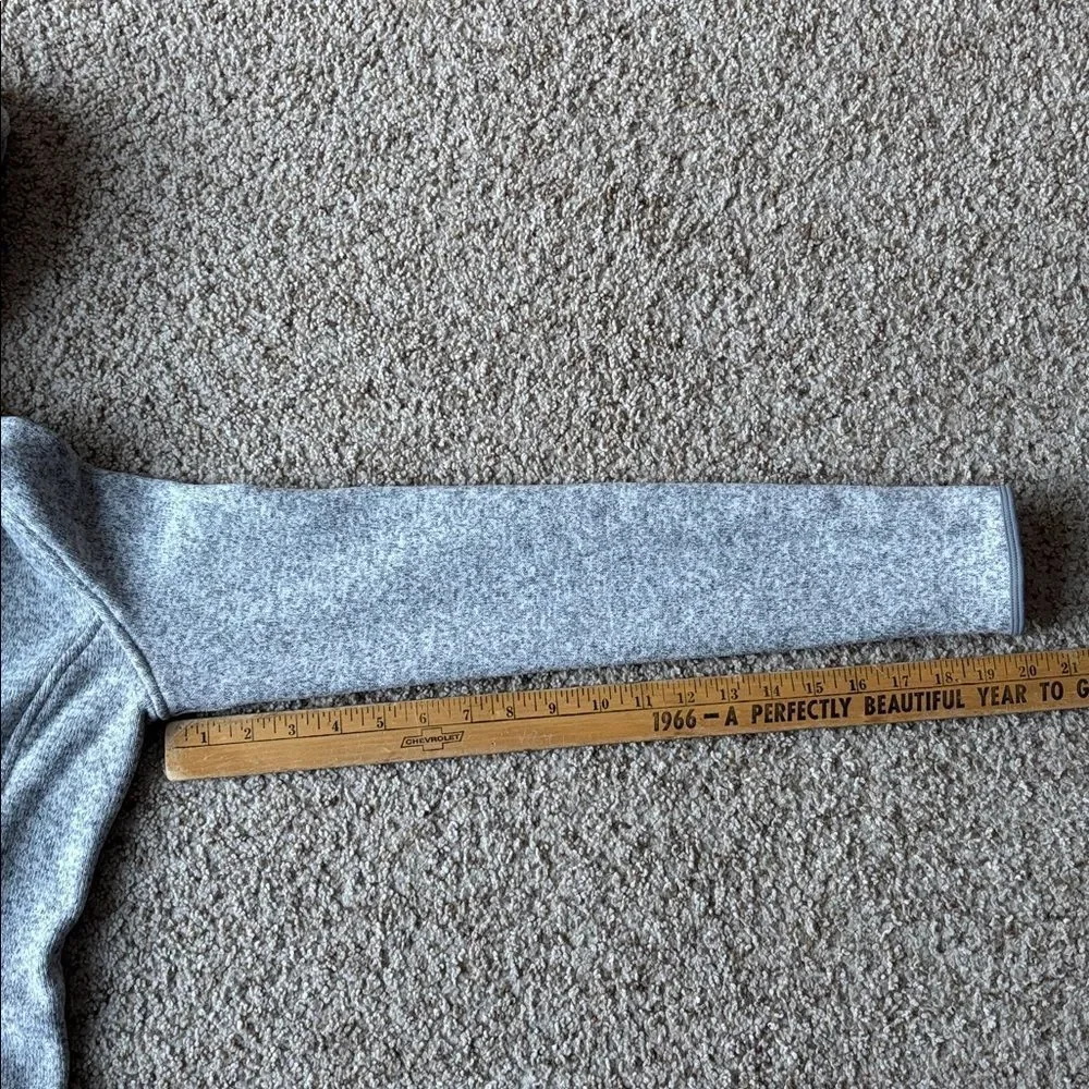 Lululemon Women’s Fleece & Thank You Heather Gray Pullover Hoodie Sz 4